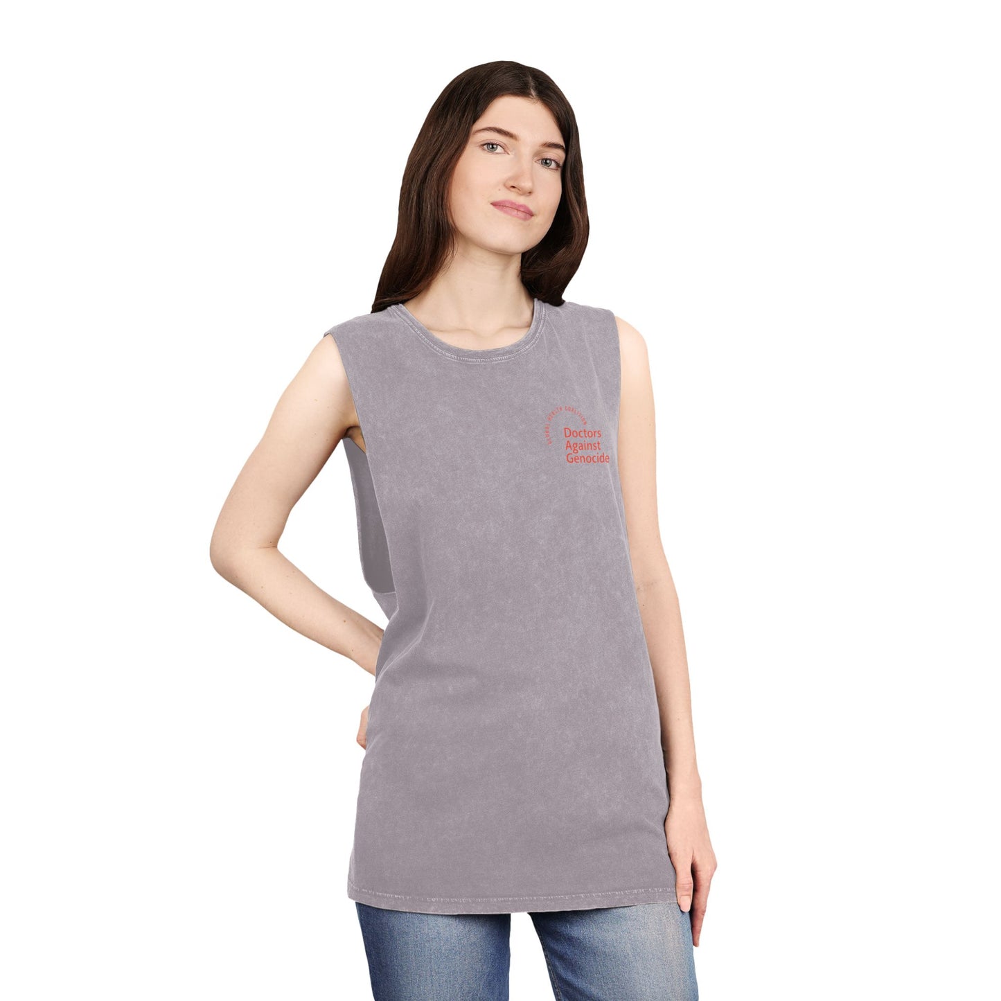 Stonewash Tank — 'Outdoor Adventure' Minimal Chest Logo