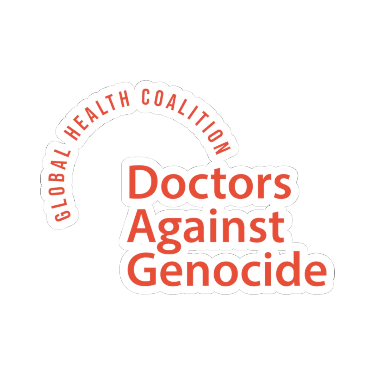 Doctors Against Genocide - Kiss-Cut Stickers
