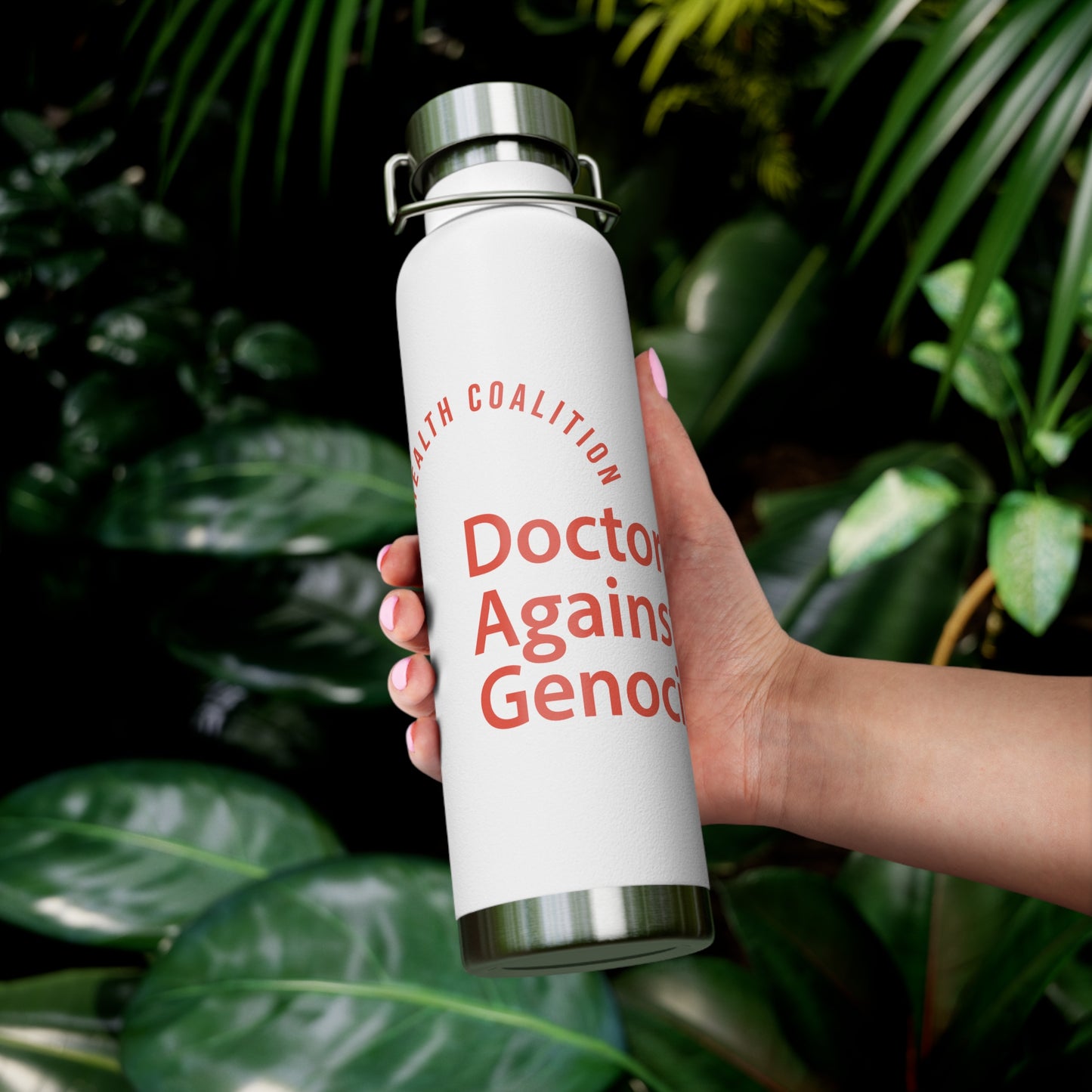 Support Doctors Against Genocide - 22oz Copper Insulated Water Bottle