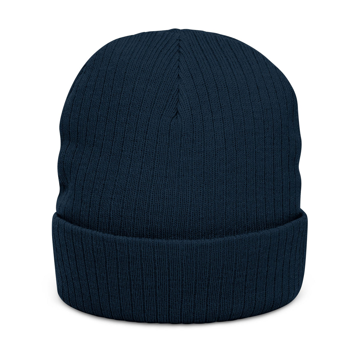 Black Ribbed Knit Beanie with Embroidered DAG logo