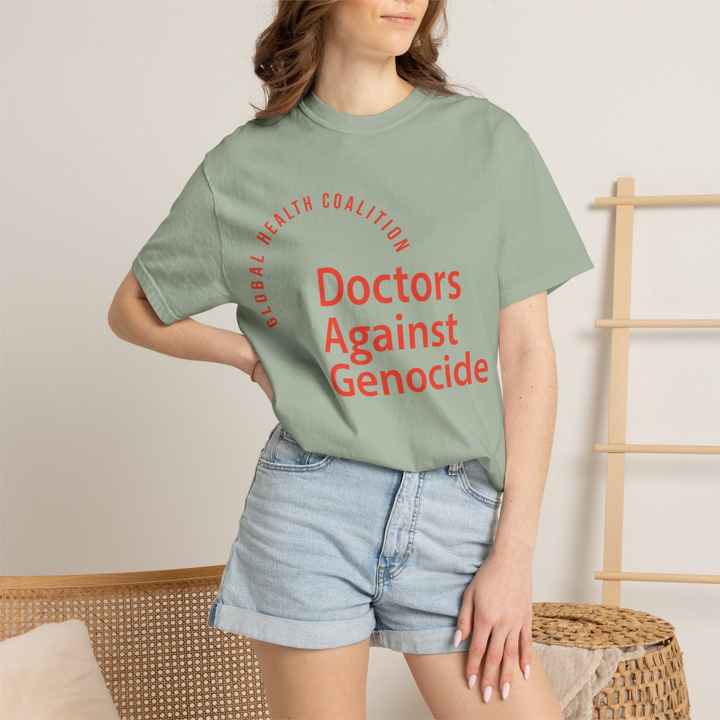 Doctors Against Genocide T-Shirt — Global Health Coalition Advocacy Tee