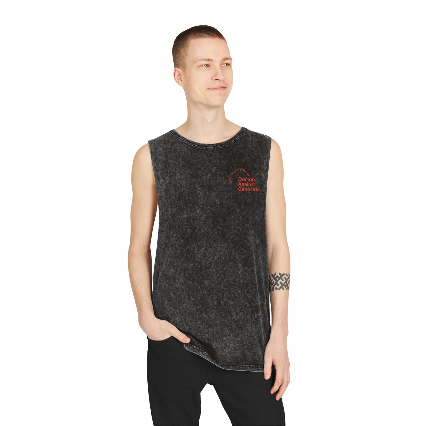Stonewash Tank — 'Outdoor Adventure' Minimal Chest Logo