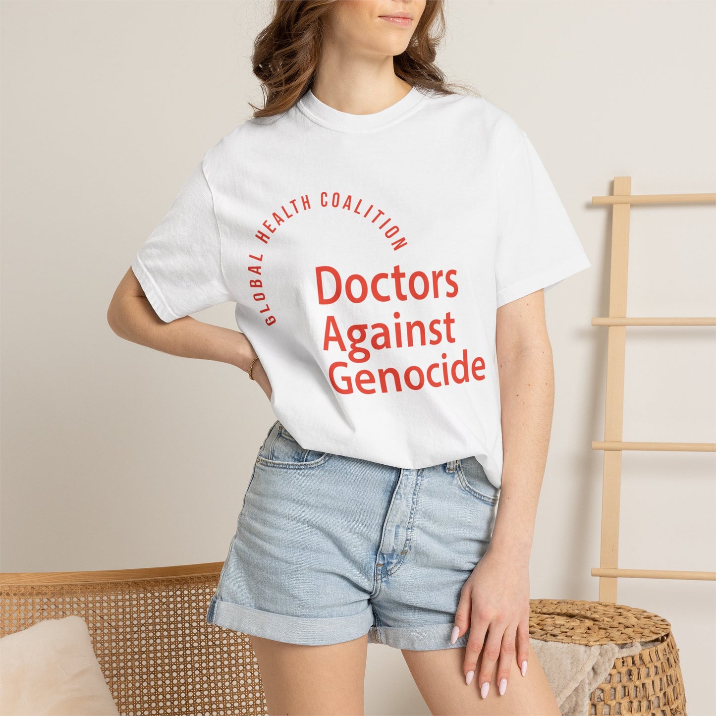 Doctors Against Genocide T-Shirt — Global Health Coalition Advocacy Tee