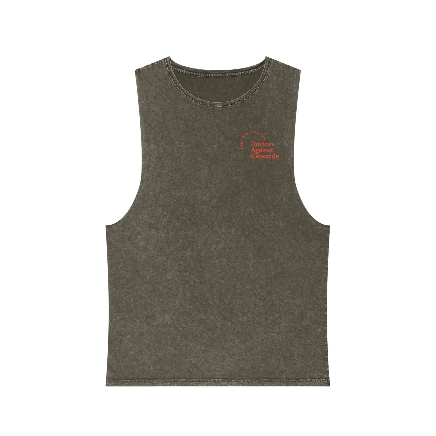Stonewash Tank — 'Outdoor Adventure' Minimal Chest Logo