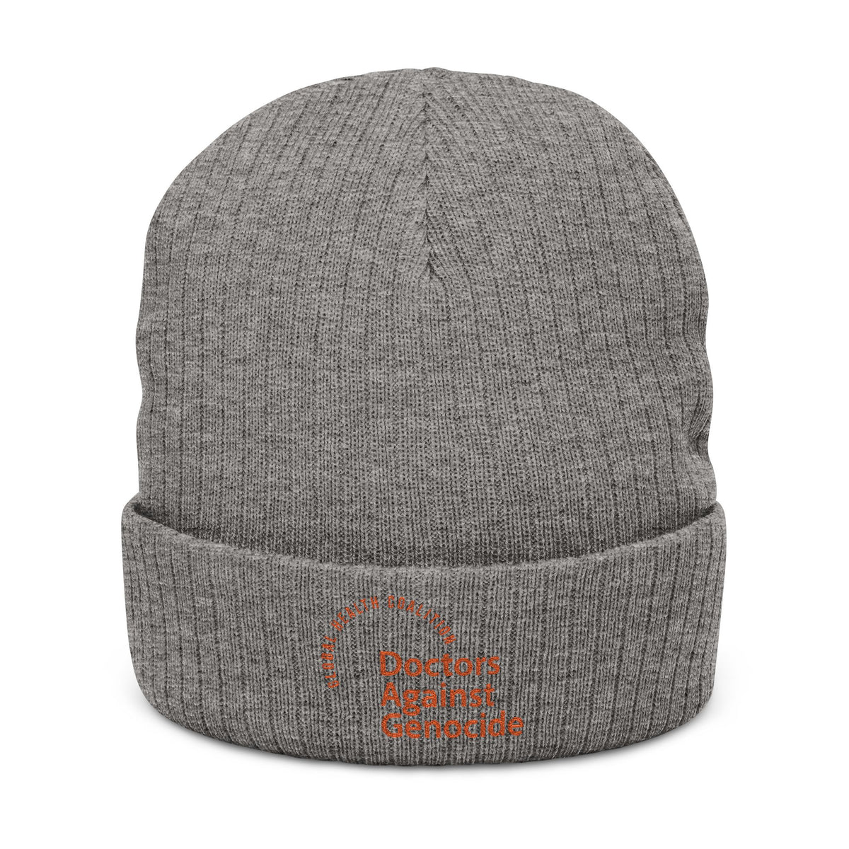 Black Ribbed Knit Beanie with Embroidered DAG logo
