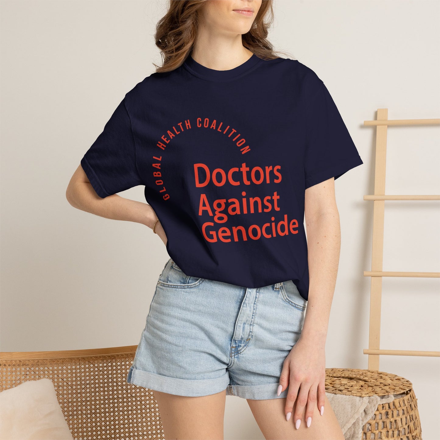 Doctors Against Genocide T-Shirt — Global Health Coalition Advocacy Tee