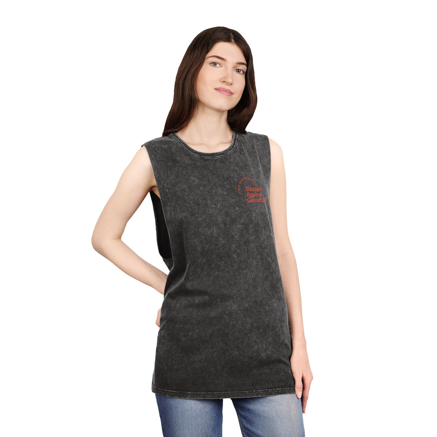 Stonewash Tank — 'Outdoor Adventure' Minimal Chest Logo