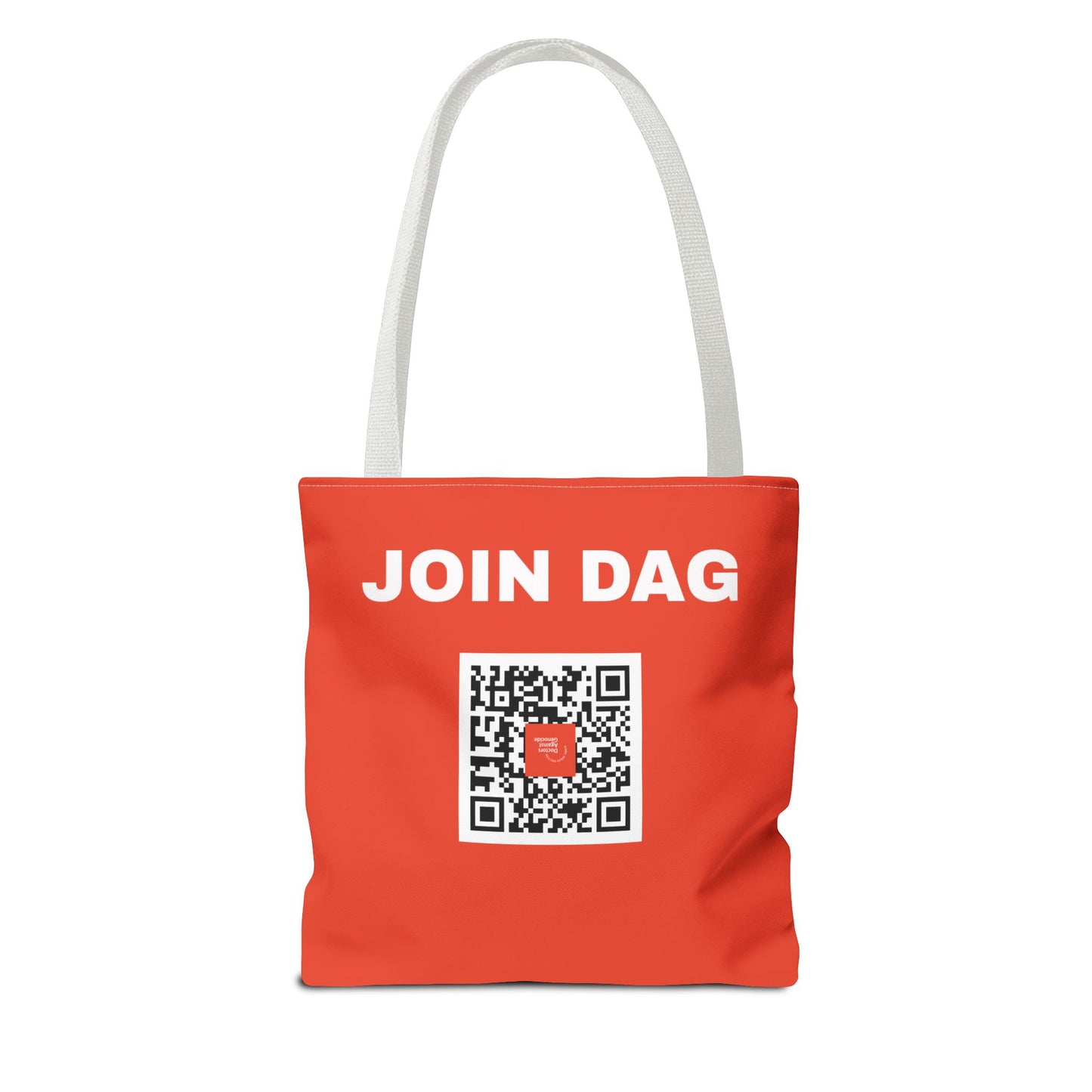 Political Advocacy Tote Bag – “Free Dr. Hussam Abu Safiya” QR Join DAG Design