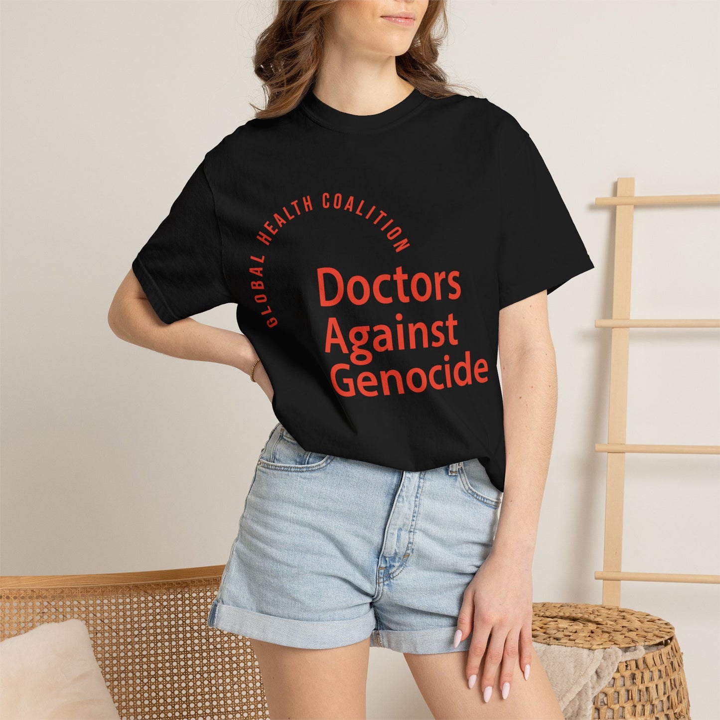 Doctors Against Genocide T-Shirt — Global Health Coalition Advocacy Tee