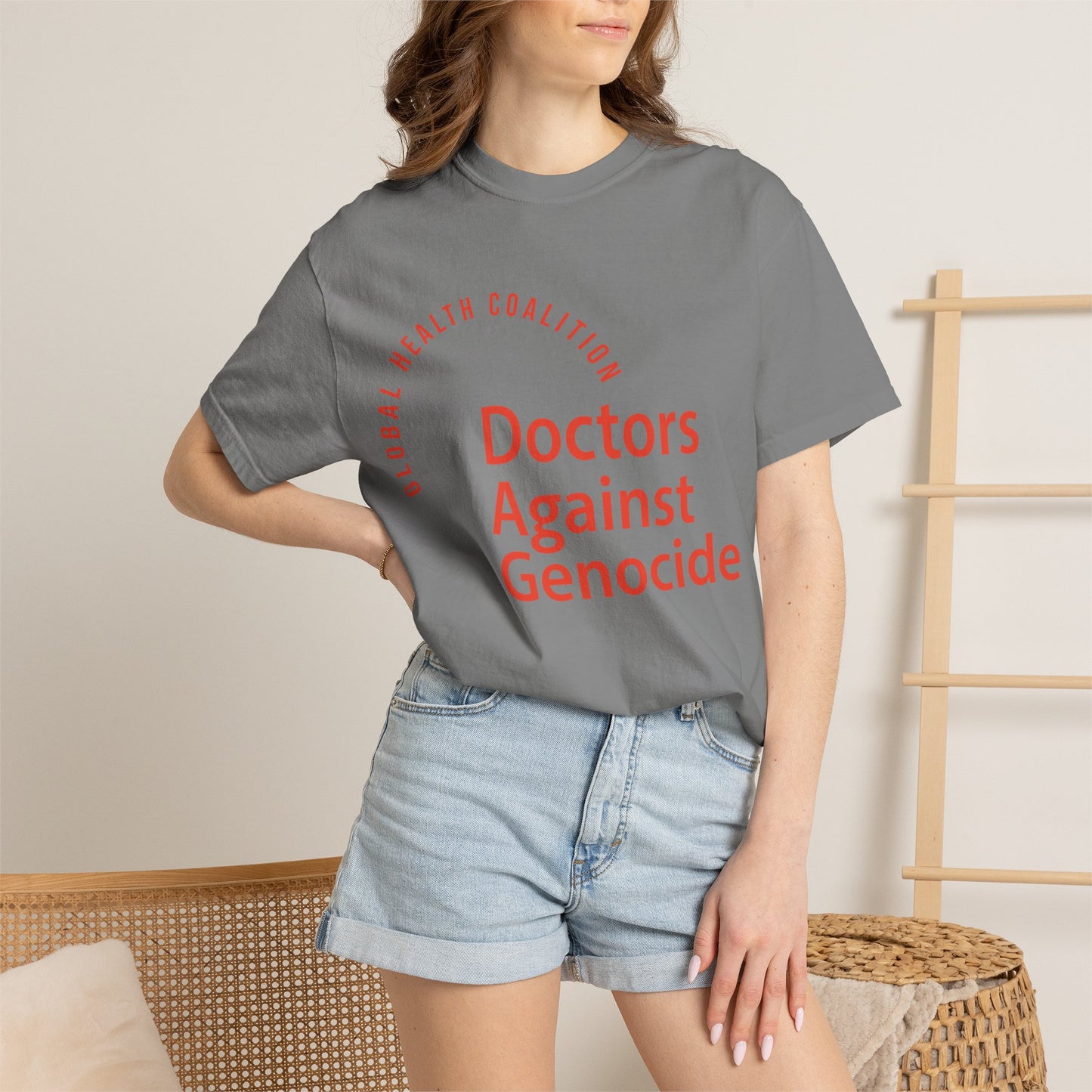 Doctors Against Genocide T-Shirt — Global Health Coalition Advocacy Tee