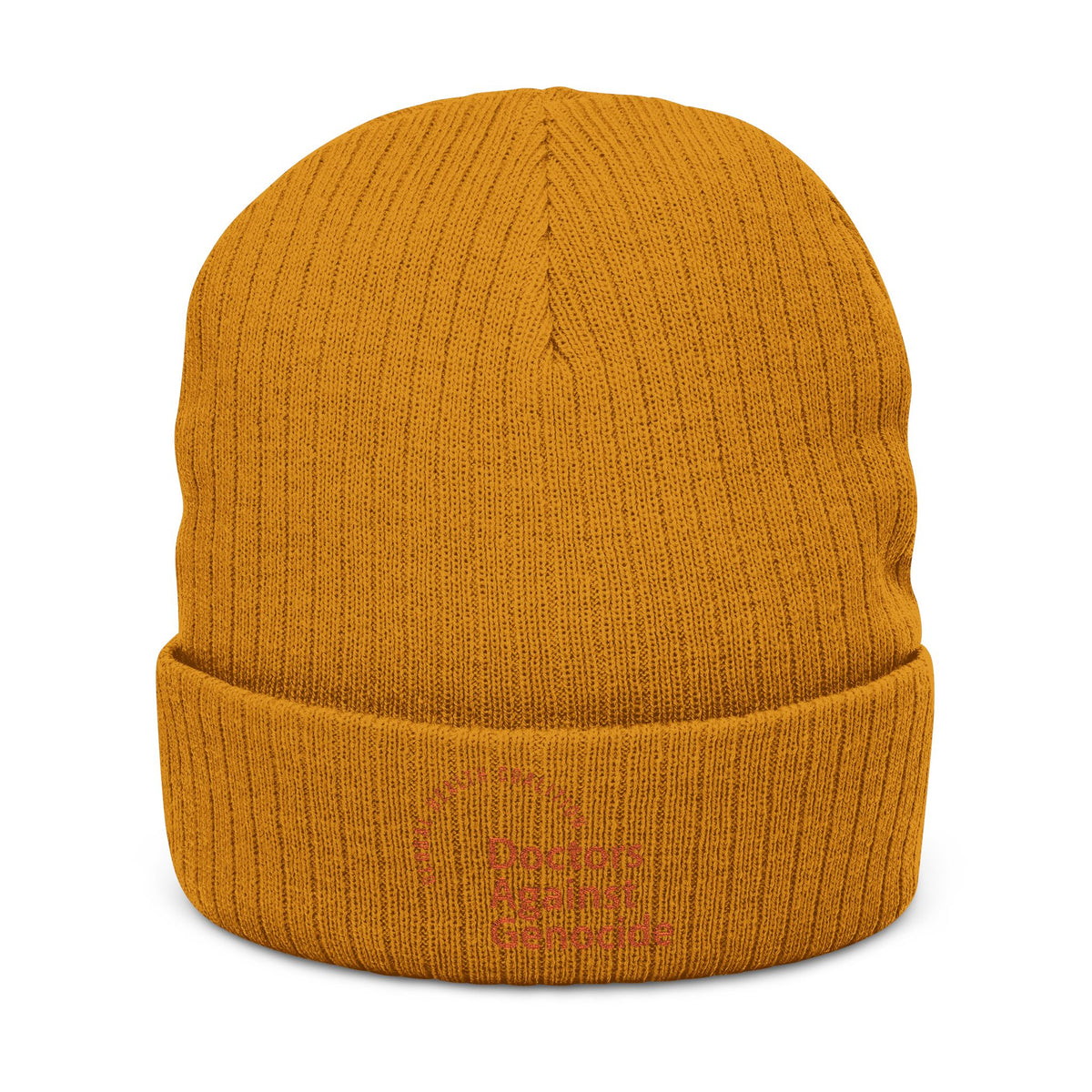 Black Ribbed Knit Beanie with Embroidered DAG logo
