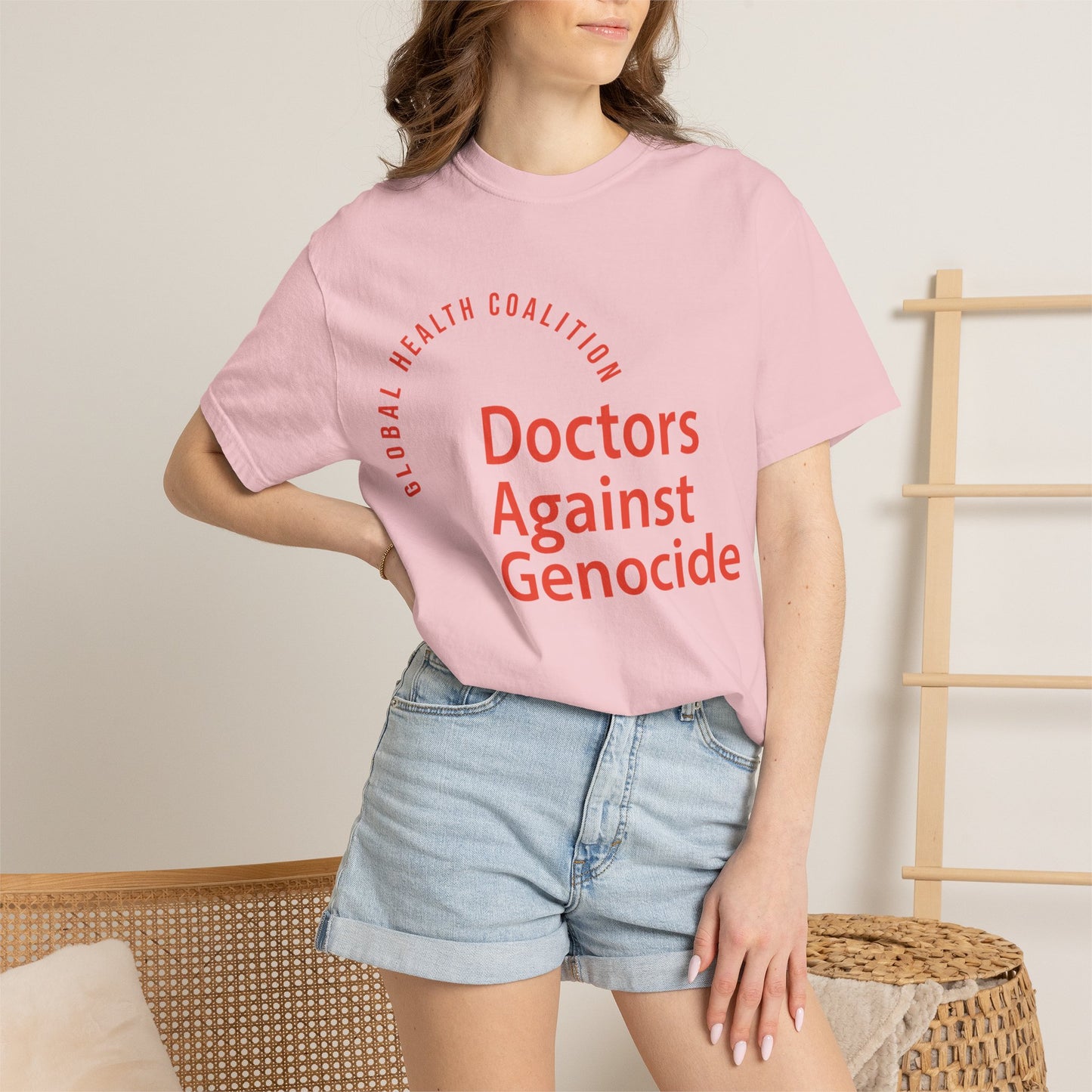 Doctors Against Genocide T-Shirt — Global Health Coalition Advocacy Tee