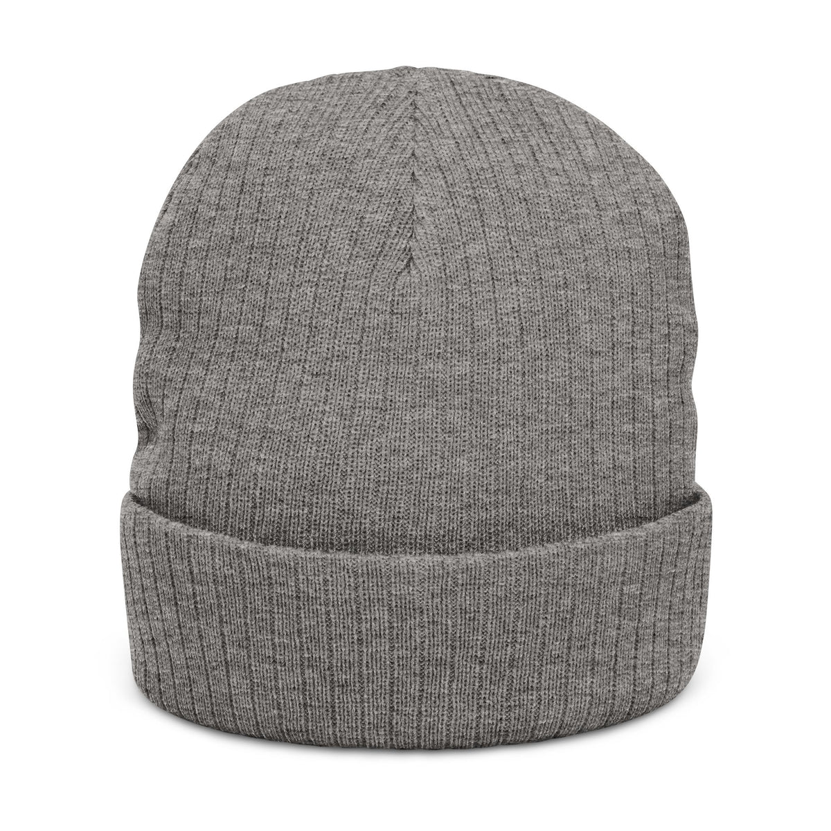 Black Ribbed Knit Beanie with Embroidered DAG logo