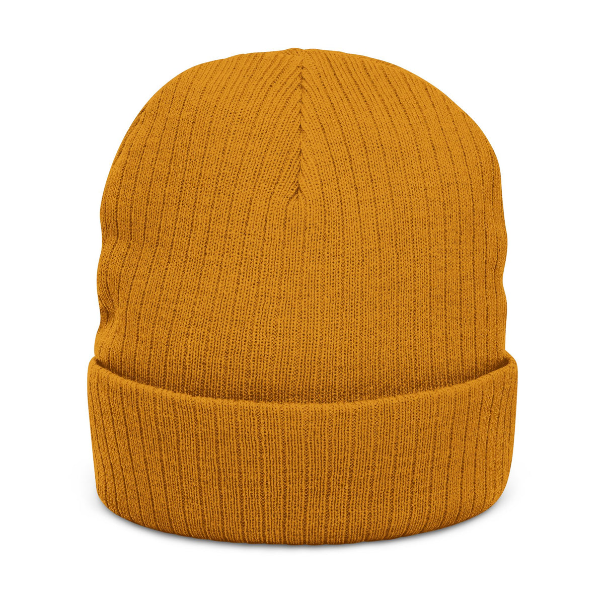 Black Ribbed Knit Beanie with Embroidered DAG logo