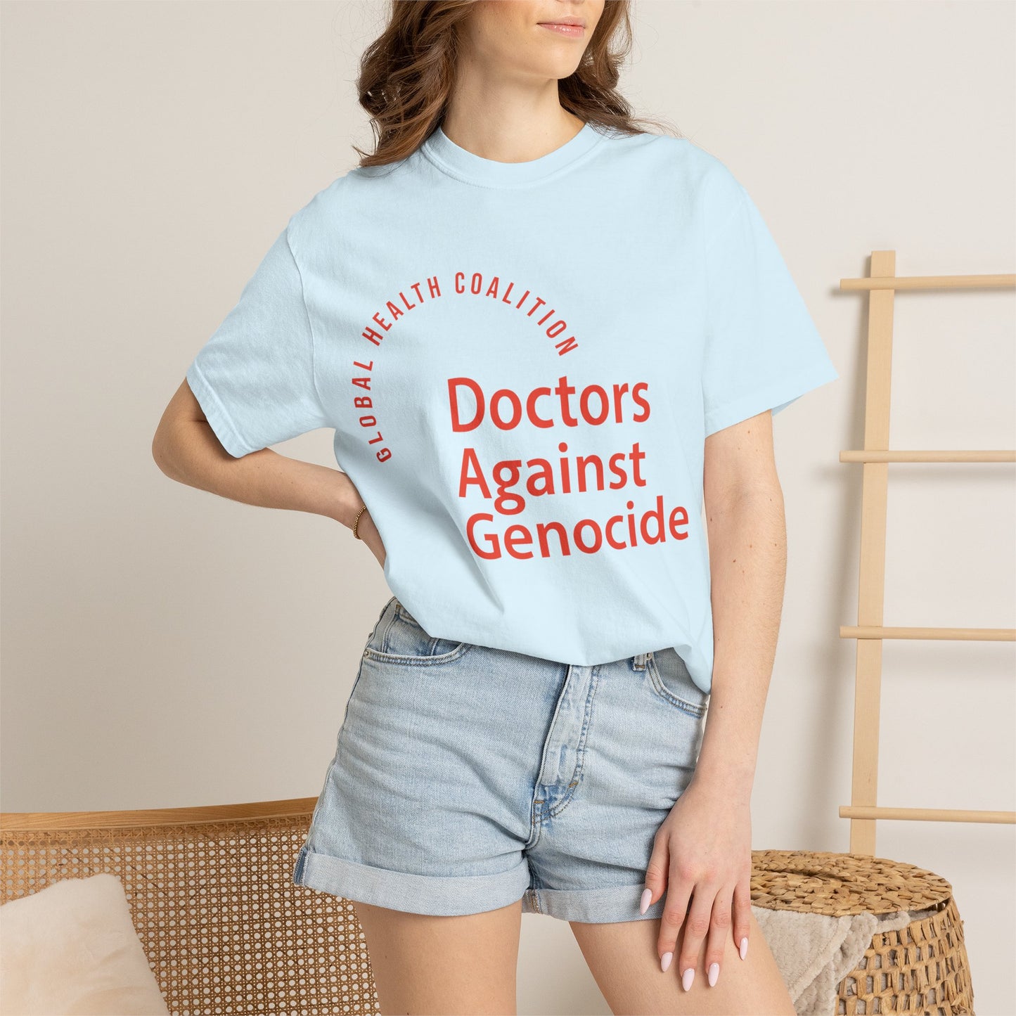 Doctors Against Genocide T-Shirt — Global Health Coalition Advocacy Tee